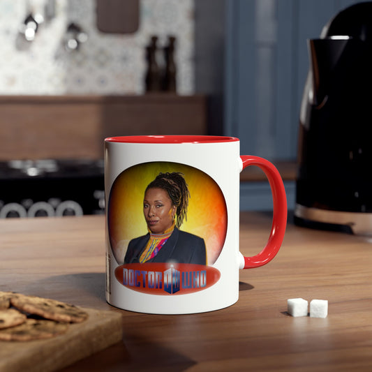 The Fugitive Doctor Jo Martin and Doctor Who logo mug