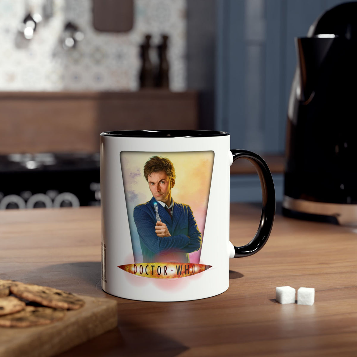 Doctor Who 10th & 14th Doctor Logo Mug — David Tennant