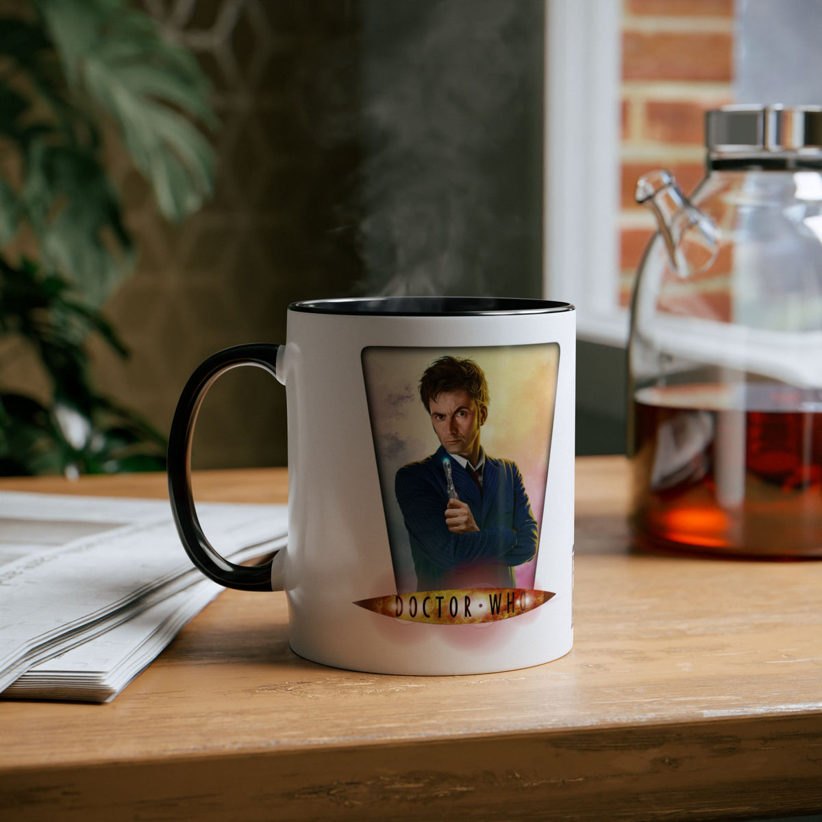 Doctor Who 10th & 14th Doctor Logo Mug — David Tennant