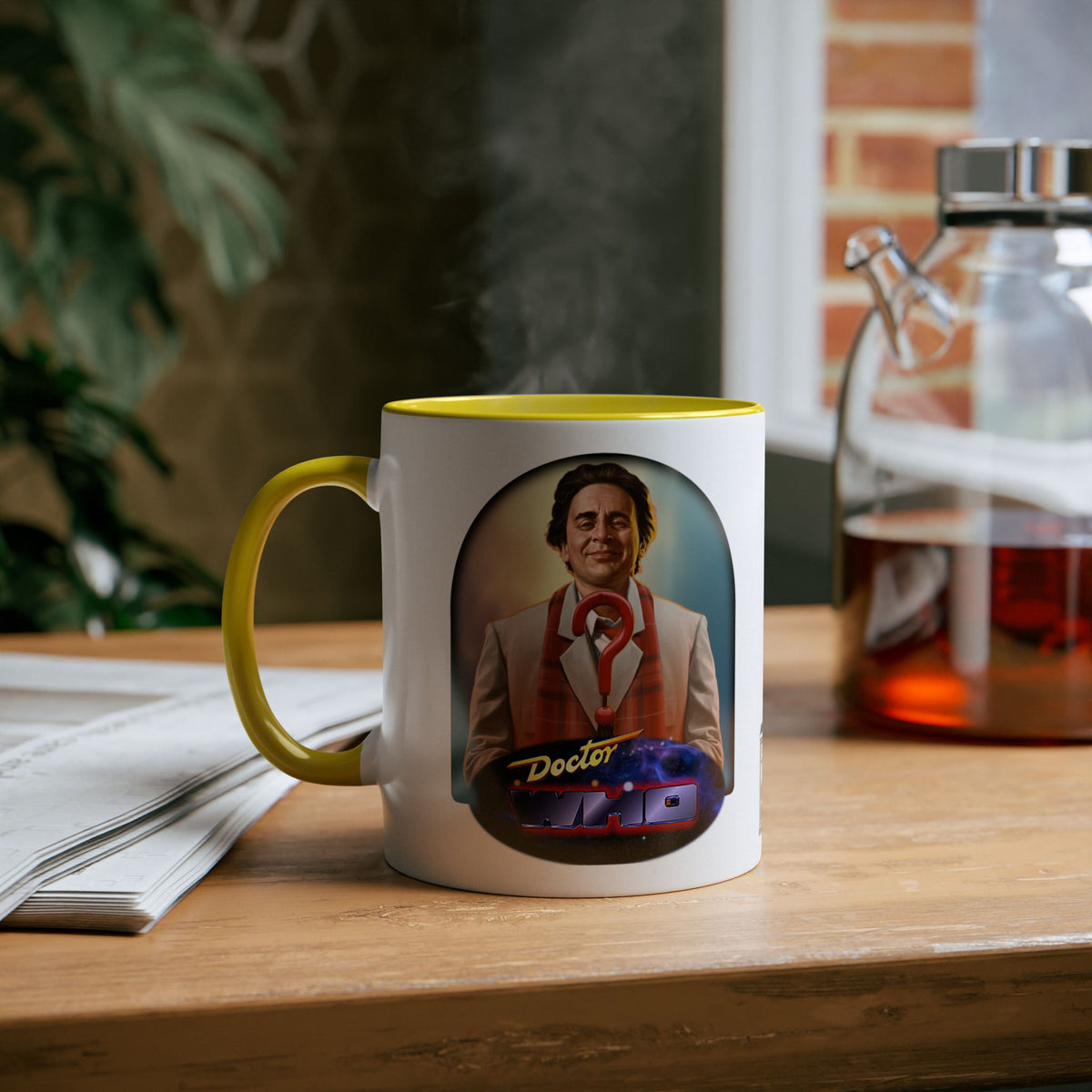 Doctor Who 7th Doctor Logo Mug — Sylvester McCoy