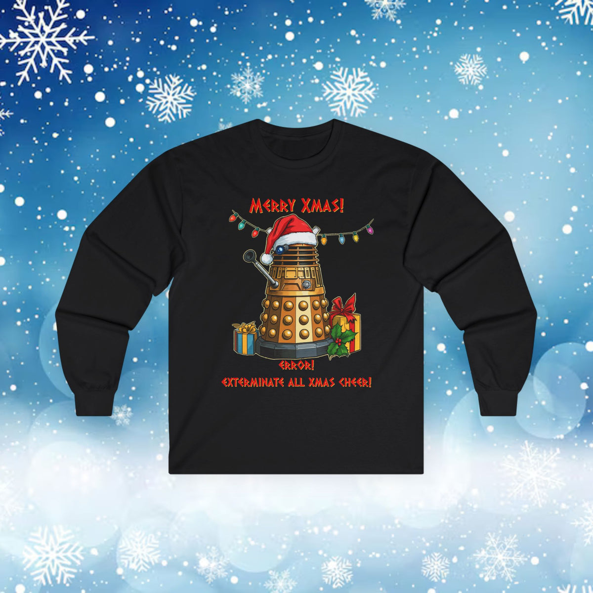 Doctor Who  - Very Confused Xmas Dalek Long Sleeve T-shirt