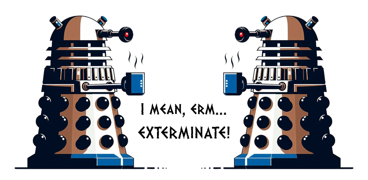 Doctor Who Dalek CAFFEINATE Mug No.9