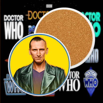 9th Doctor Ceramic Coaster Collection - soapbox169 - A Little Gift Shop