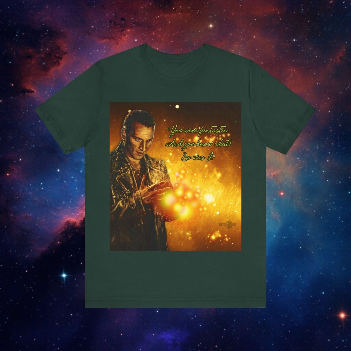 9th Doctor says "Goodbye" T-shirt - soapbox169 - A Little Whovian Gift Shop