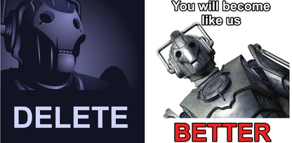 Doctor Who  - Double sided Cyberman Tote