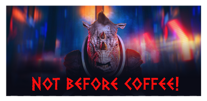 Judoon - NOT BEFORE COFFEE! mug
