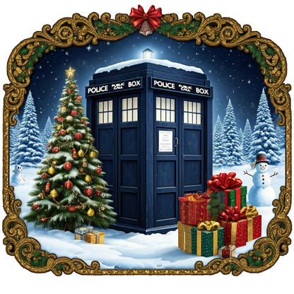 Doctor Who  - Xmas themed TARDIS Tote Bag