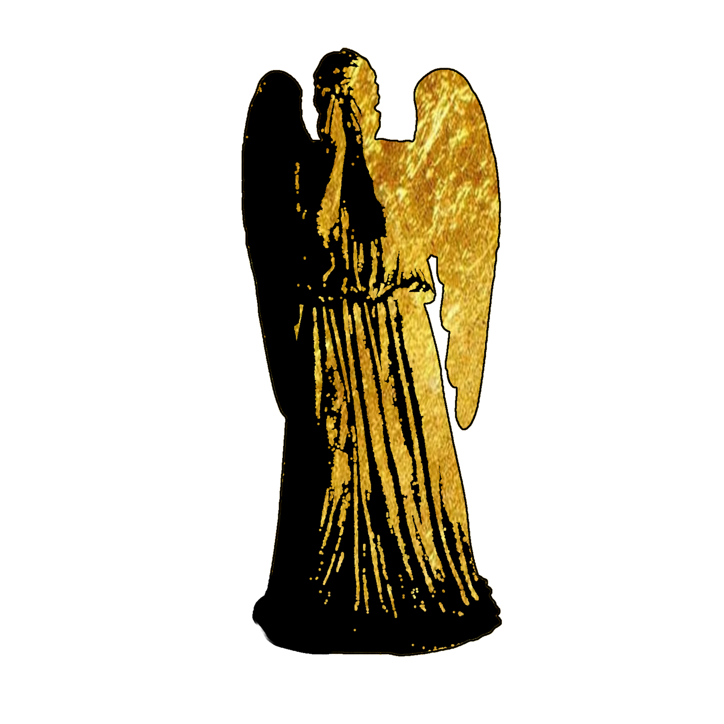 Doctor Who  - Gold leaf effect Weeping Angel