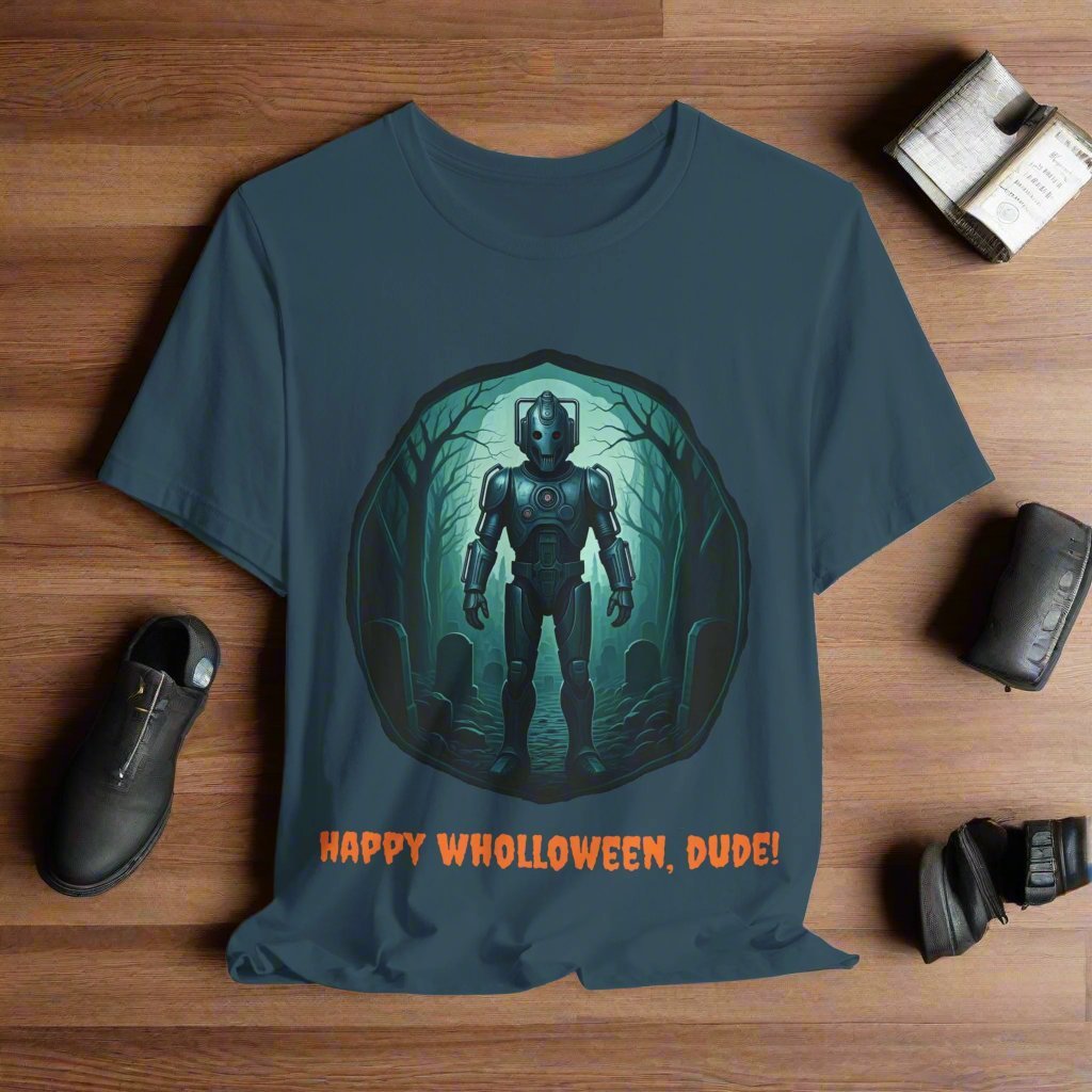 Chill Cyber Man vibing in the forest T-shirt - soapbox169 - A Little Gift Shop