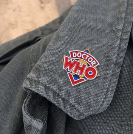 Classic Doctor Who Logo Metal & Enamel Badge - soapbox169 - A Little Gift Shop