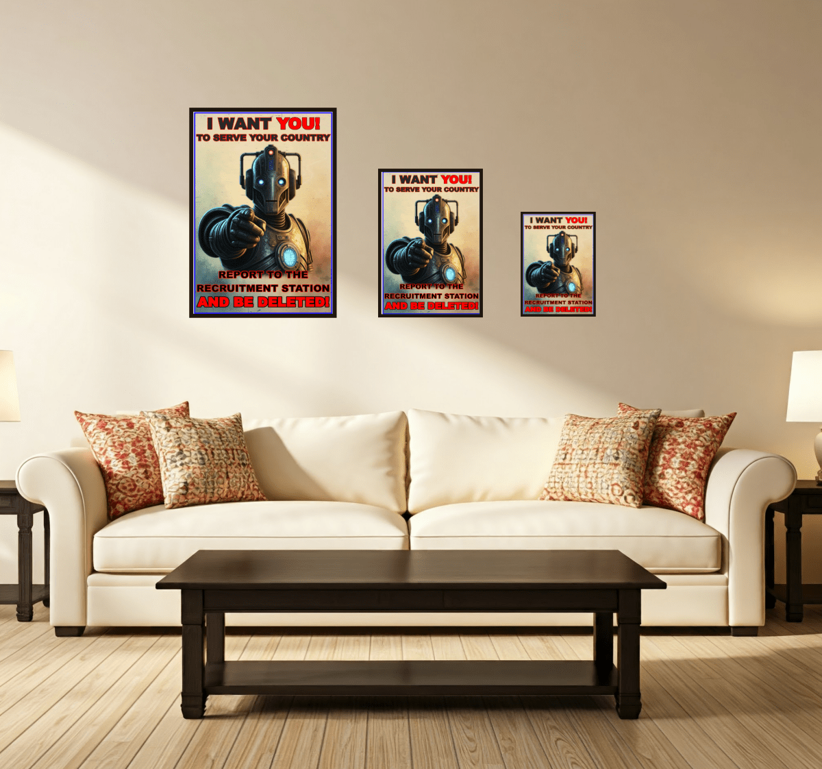 Creepy "I WANT YOU!" poster retrieved from "The Age of Steel" alternate timeline - soapbox169 - A Little Gift Shop