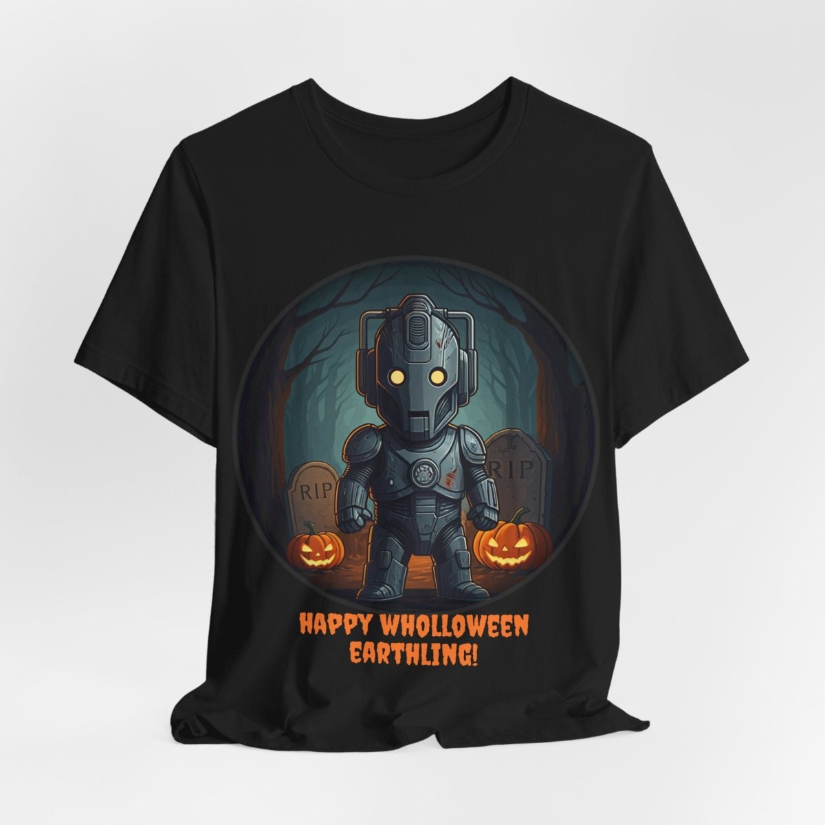 Cute Cyber Kid Wholloween T-shirt with pumpkins* - soapbox169 - A Little Gift Shop