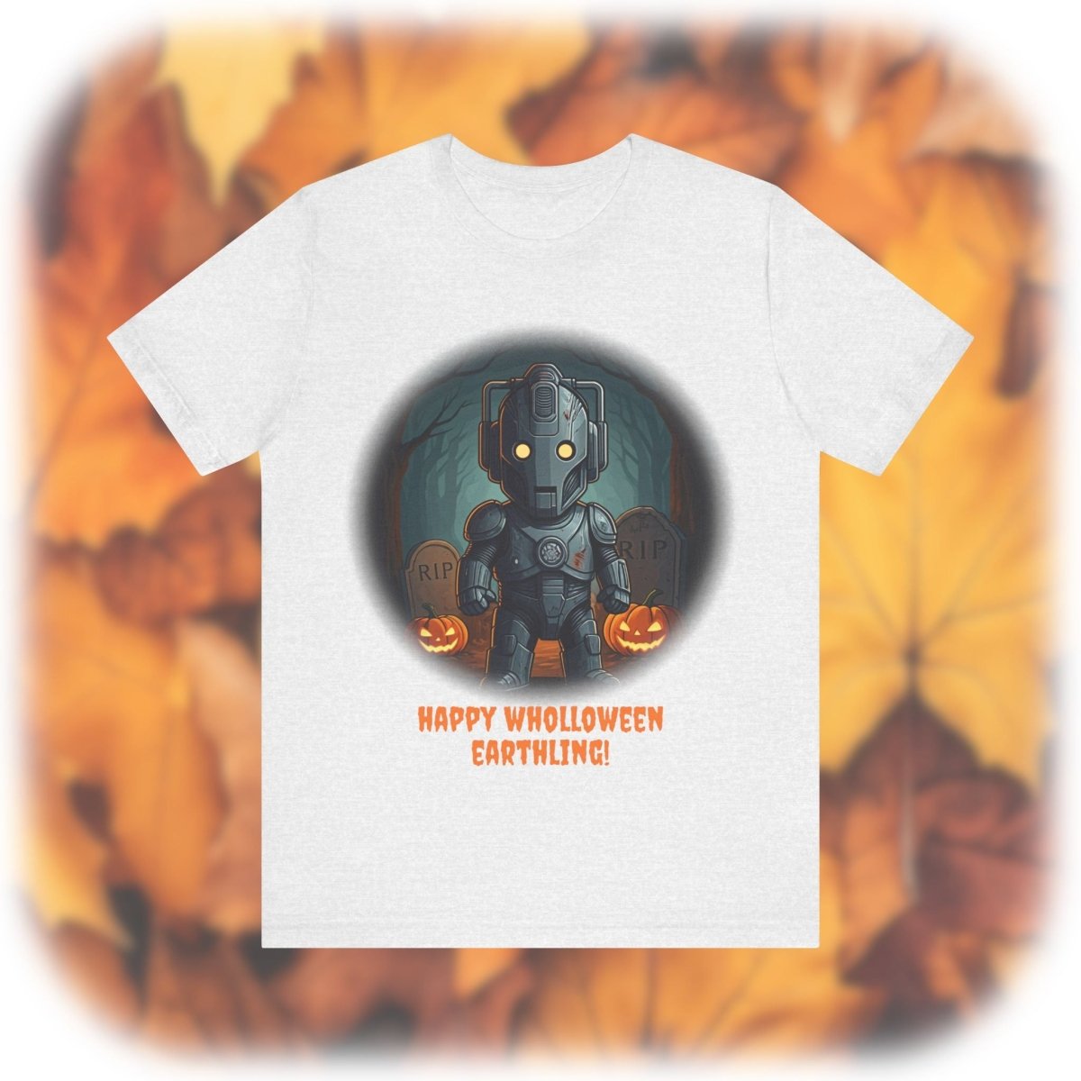 Cute Cyber Kid Wholloween T-shirt with pumpkins* - soapbox169 - A Little Gift Shop