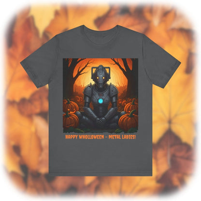 Cyber Woman getting her Wholloween chill - on with pumpkins T-shirt - soapbox169 - A Little Gift Shop