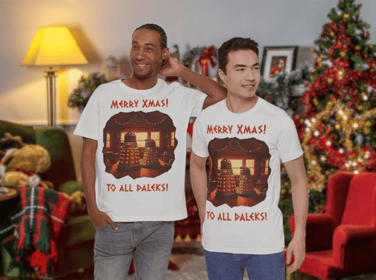 Dalek Couple 1st Xmas T-shirt - soapbox169 - A Little Gift Shop