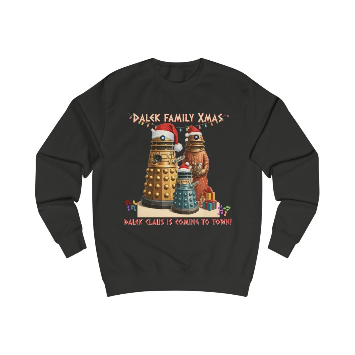 Dalek Family singing at Xmas Sweatshirt - soapbox169 - A Little Gift Shop