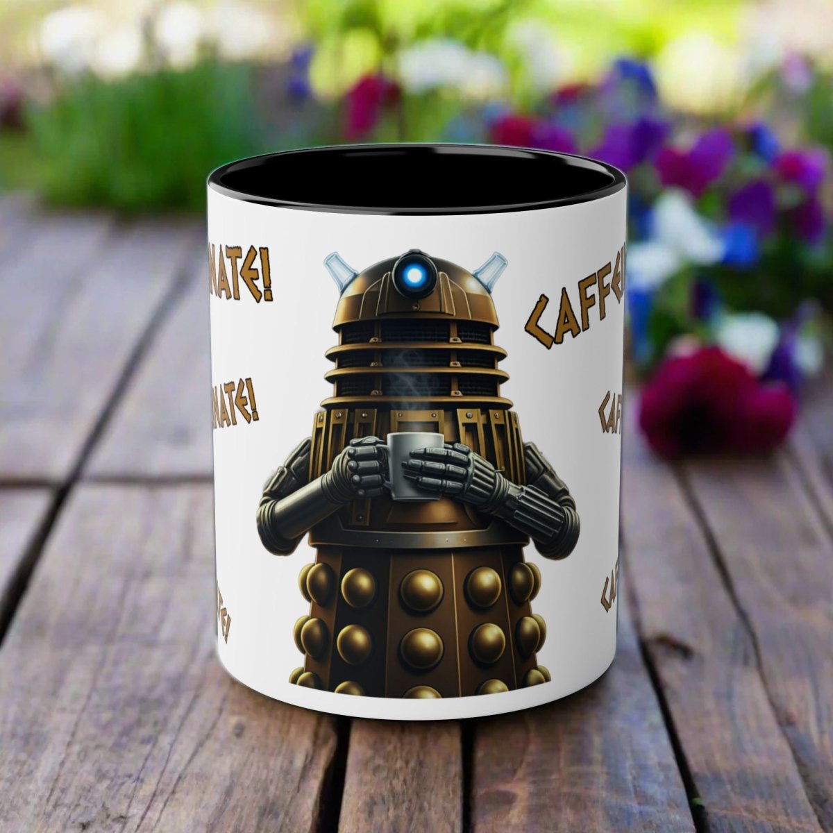 Dalek No.2 CAFFEINATE! Coffee Mug Collection. - Mug