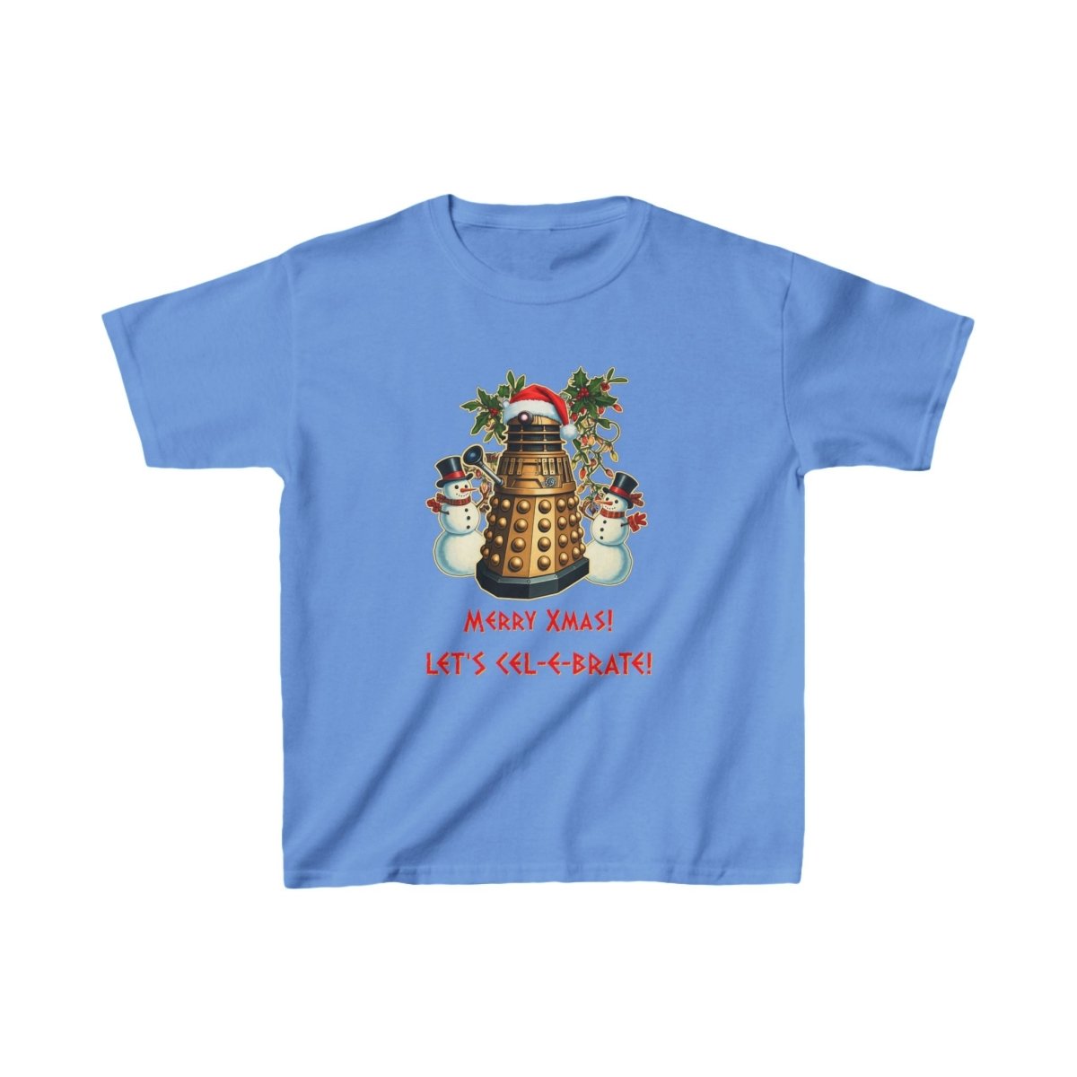 Dalek Santa and his Snowmen sidekicks - Kids Heavy Cotton T-shirt - soapbox169 - A Little Gift Shop