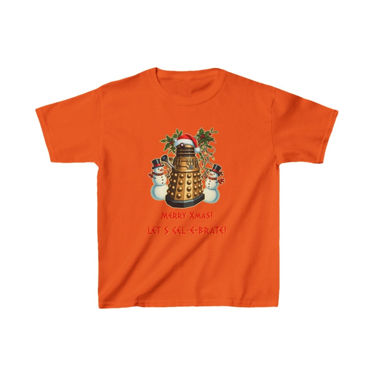 Dalek Santa and his Snowmen sidekicks - Kids Heavy Cotton T-shirt - soapbox169 - A Little Gift Shop