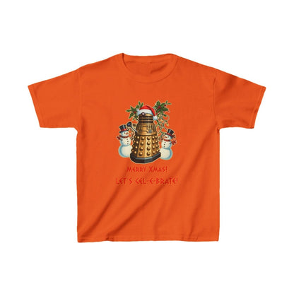 Dalek Santa and his Snowmen sidekicks - Kids Heavy Cotton T-shirt - soapbox169 - A Little Gift Shop