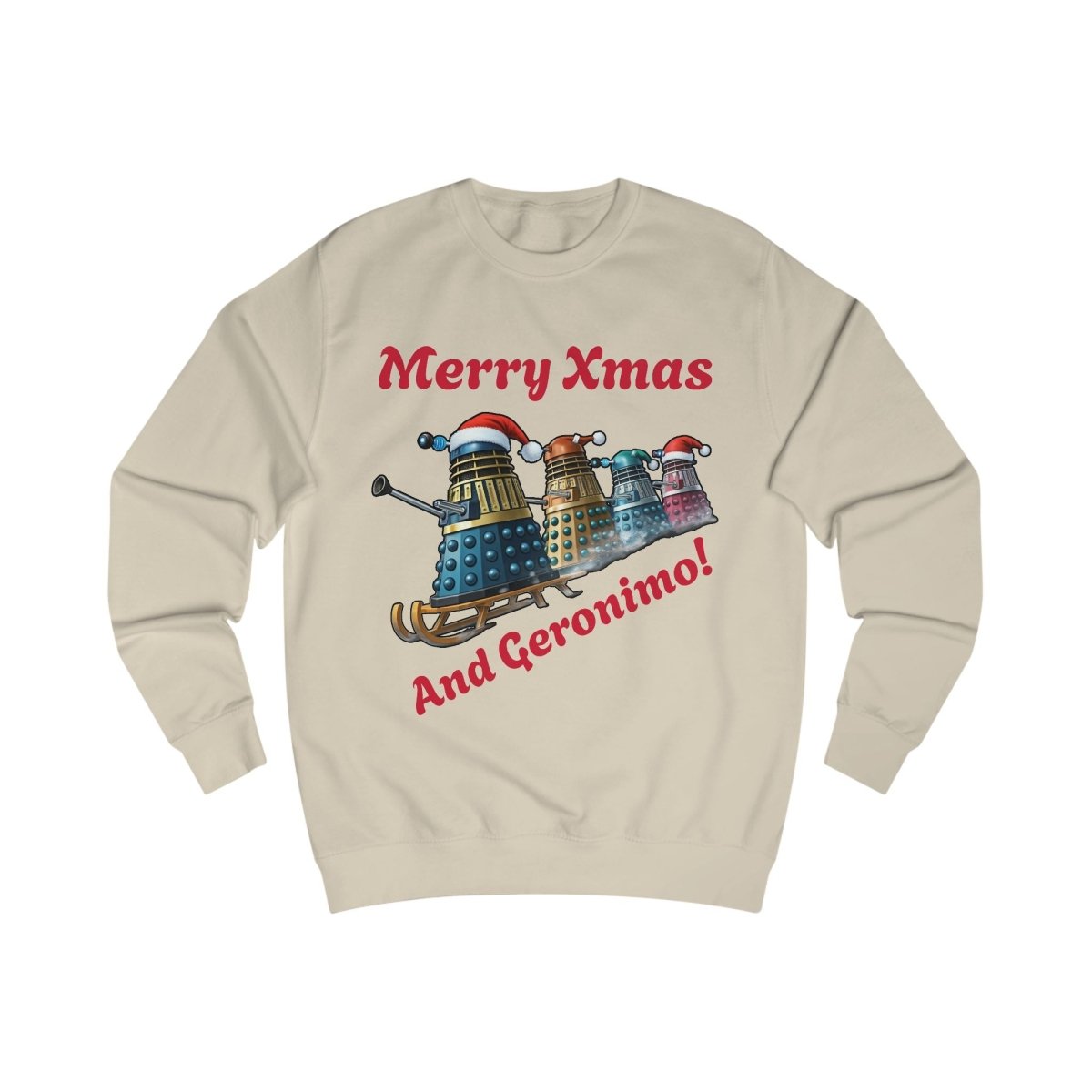 Dalek Xmas Skiing Conga Sweatshirt - soapbox169 - A Little Gift Shop