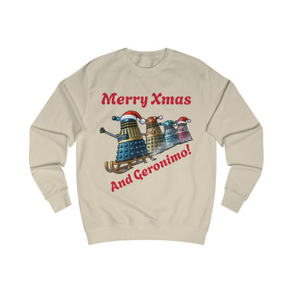 Dalek Xmas Skiing Conga Sweatshirt - soapbox169 - A Little Gift Shop