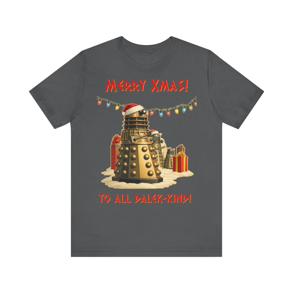 Daleks unwrapping Xmas pressies T-shirt - soapbox169 - A Little Gift Shop