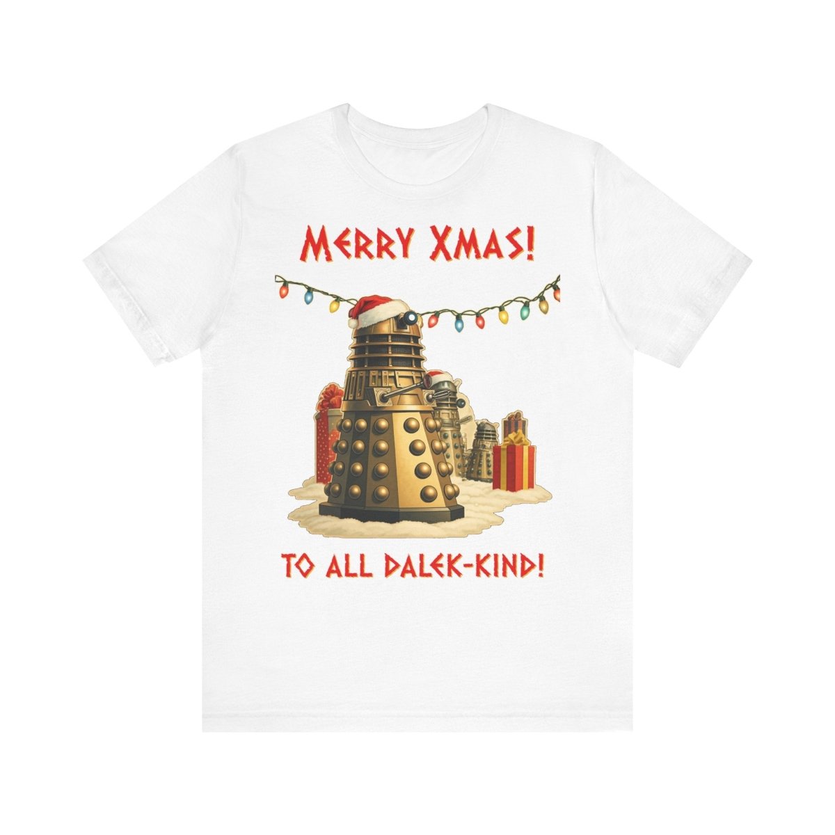 Daleks unwrapping Xmas pressies T-shirt - soapbox169 - A Little Gift Shop