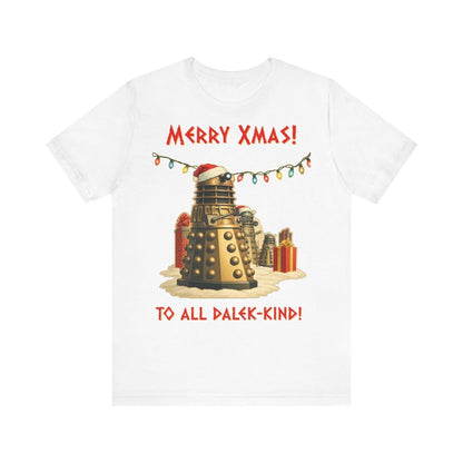 Daleks unwrapping Xmas pressies T-shirt - soapbox169 - A Little Gift Shop