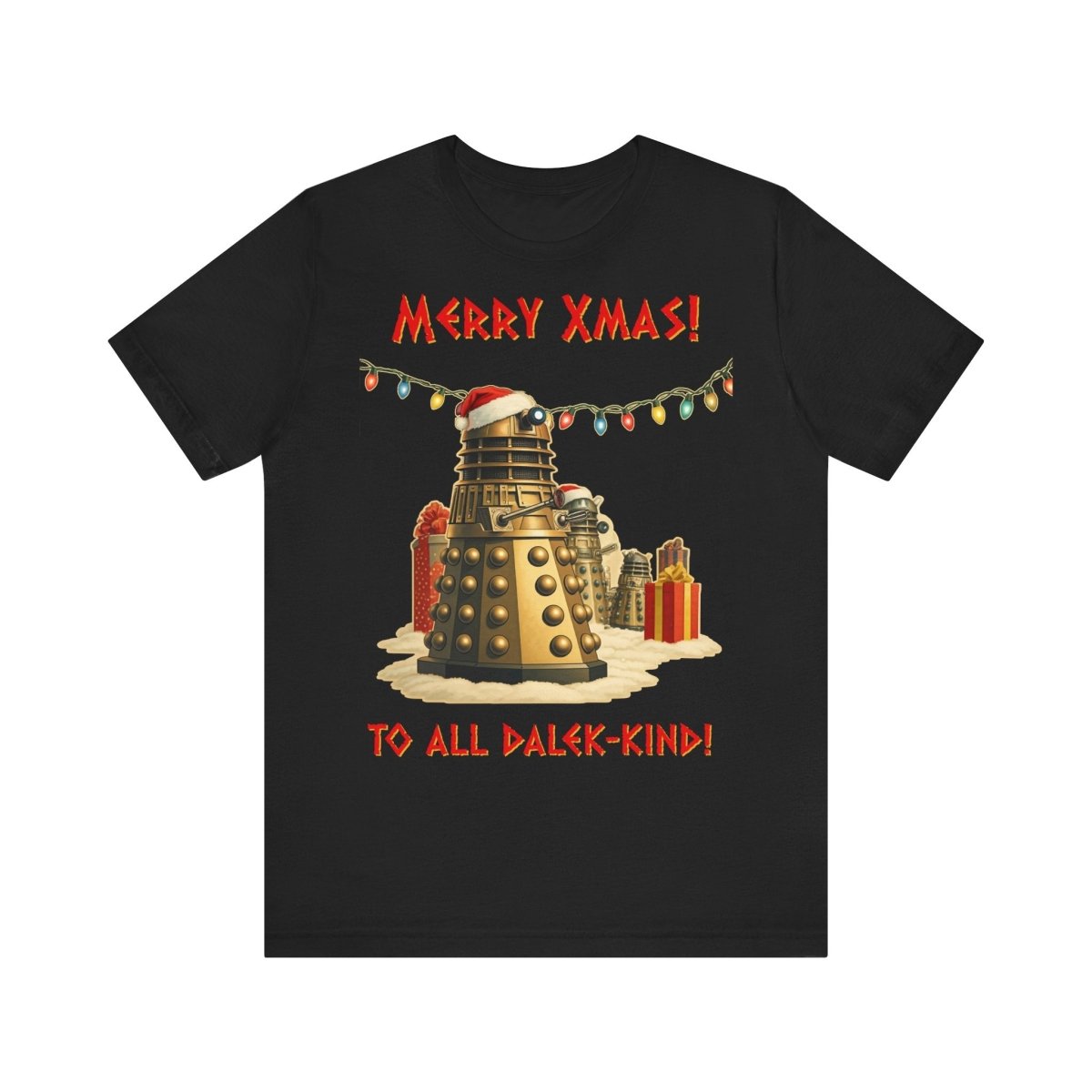 Daleks unwrapping Xmas pressies T-shirt - soapbox169 - A Little Gift Shop