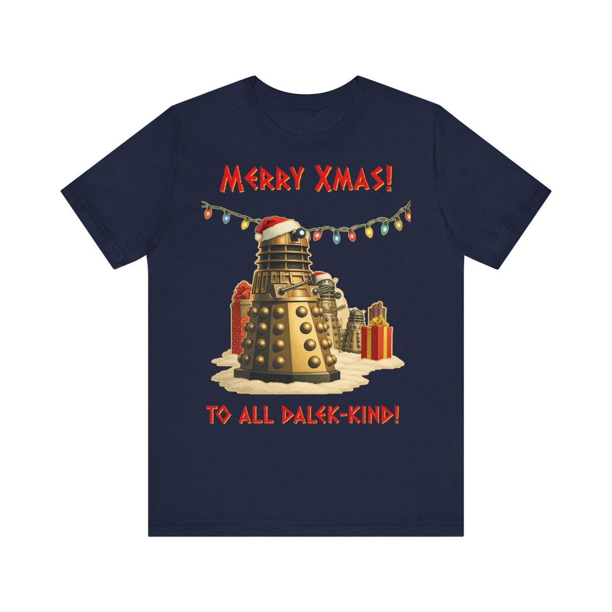 Daleks unwrapping Xmas pressies T-shirt - soapbox169 - A Little Gift Shop