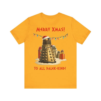Daleks unwrapping Xmas pressies T-shirt - soapbox169 - A Little Gift Shop