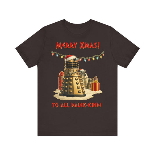 Daleks unwrapping Xmas pressies T-shirt - soapbox169 - A Little Gift Shop