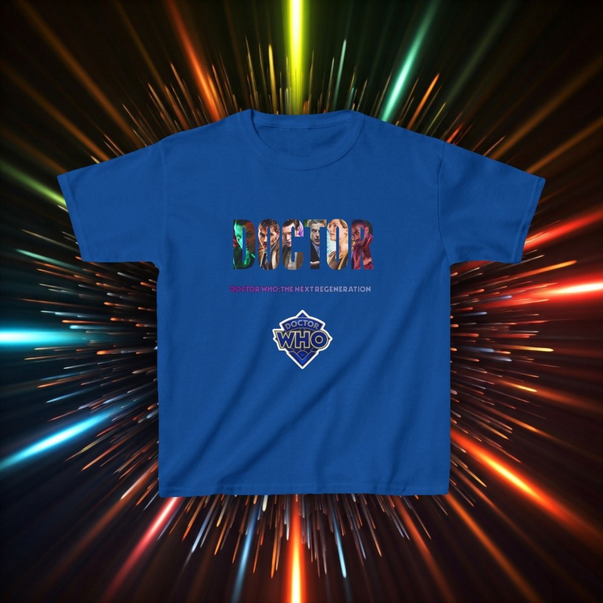 DOCTOR cutout featuring The Next Regeneration - Kids Heavy Cotton T-shirt - soapbox169 - A Little Gift Shop