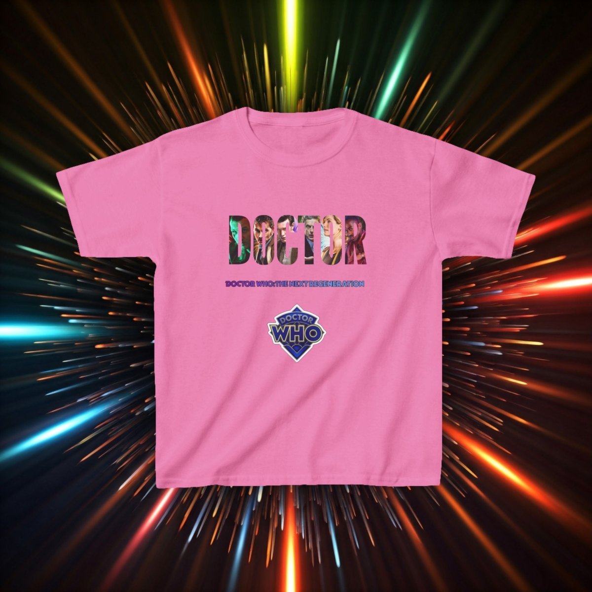 DOCTOR cutout featuring The Next Regeneration - Kids Heavy Cotton T-shirt - soapbox169 - A Little Gift Shop
