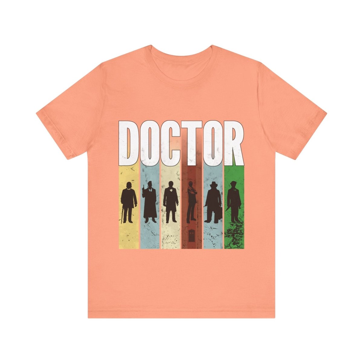 DOCTOR silhouette striped Generally Awesome T-shirt - soapbox169 - A Little Gift Shop