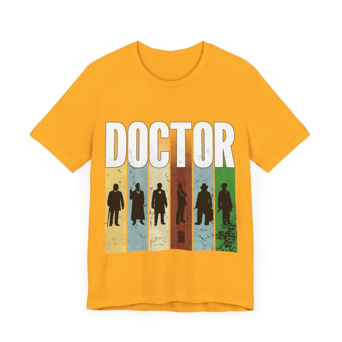 DOCTOR silhouette striped Generally Awesome T-shirt - soapbox169 - A Little Gift Shop