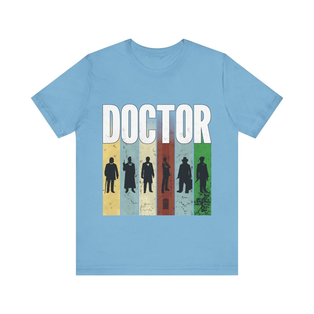 DOCTOR silhouette striped Generally Awesome T-shirt - soapbox169 - A Little Gift Shop