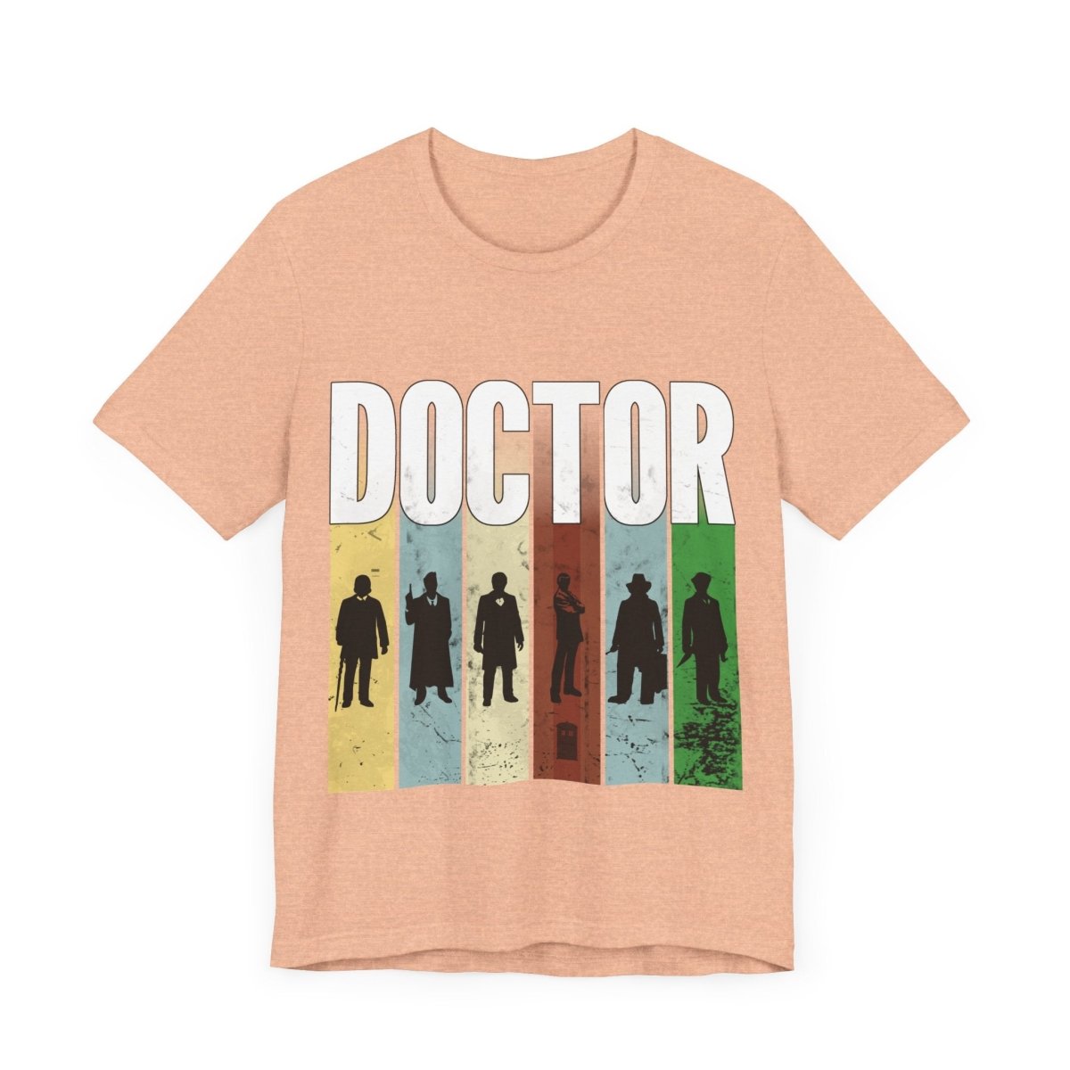 DOCTOR silhouette striped Generally Awesome T-shirt - soapbox169 - A Little Gift Shop
