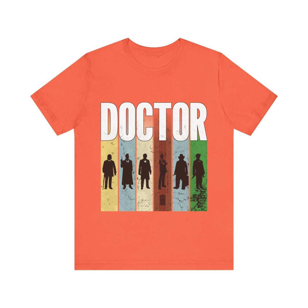 DOCTOR silhouette striped Generally Awesome T-shirt - soapbox169 - A Little Gift Shop