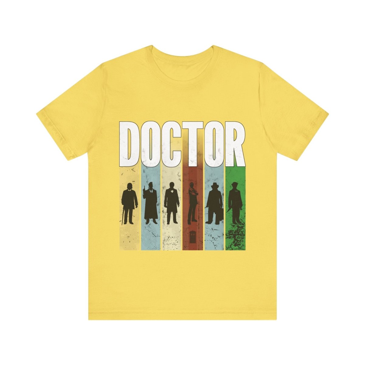 DOCTOR silhouette striped Generally Awesome T-shirt - soapbox169 - A Little Gift Shop
