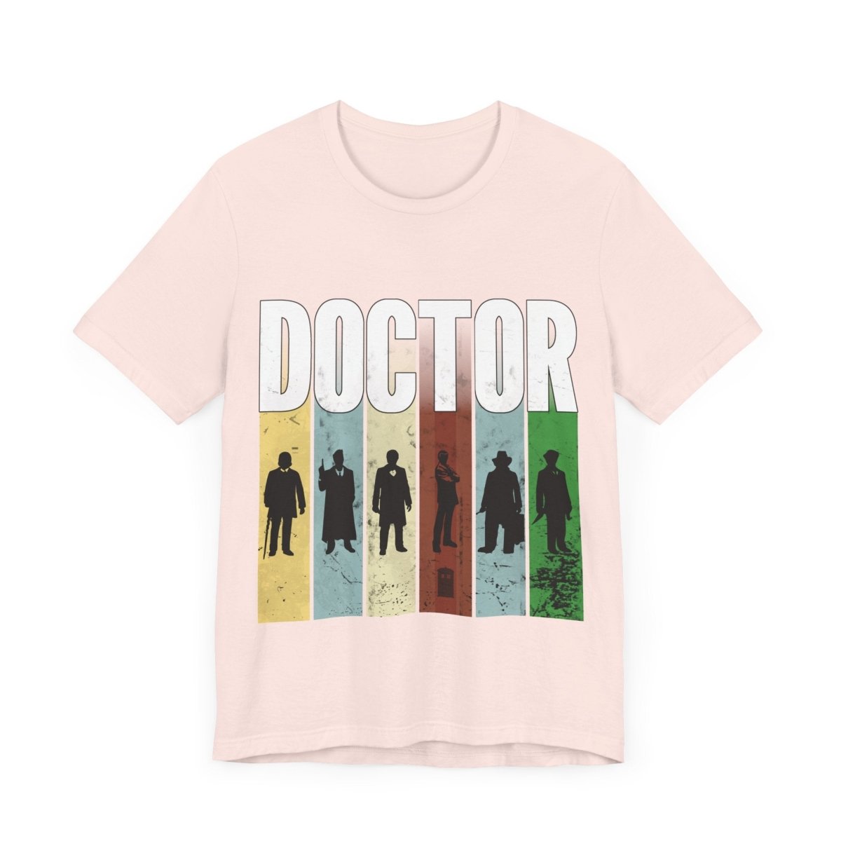 DOCTOR silhouette striped Generally Awesome T-shirt - soapbox169 - A Little Gift Shop