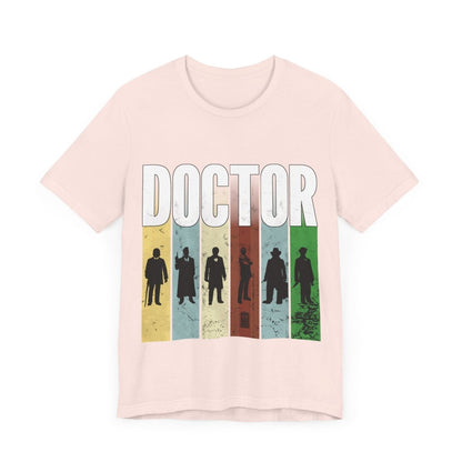 DOCTOR silhouette striped Generally Awesome T-shirt - soapbox169 - A Little Gift Shop