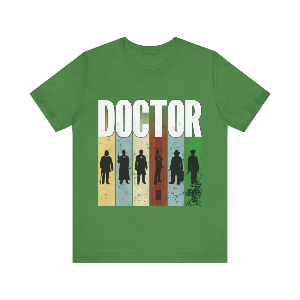 DOCTOR silhouette striped Generally Awesome T-shirt - soapbox169 - A Little Gift Shop
