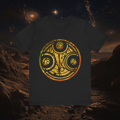 Doctor Who - Gold leaf effect Gallifreyan Script T-shirt - T-Shirt