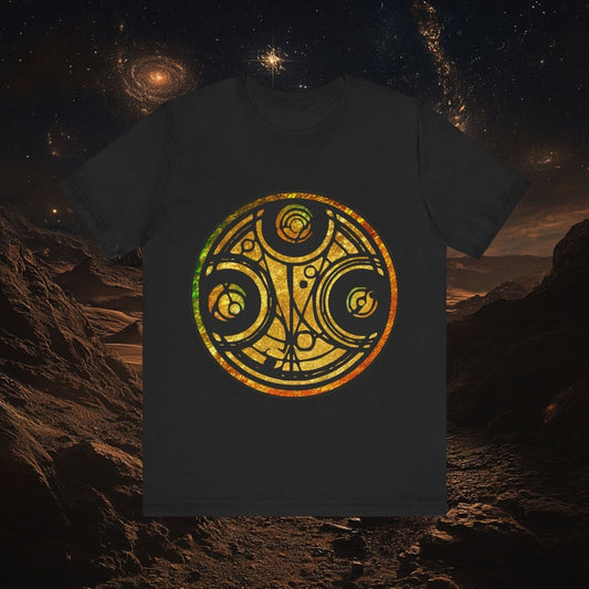 Doctor Who - Gold leaf effect Gallifreyan Script T-shirt - T-Shirt