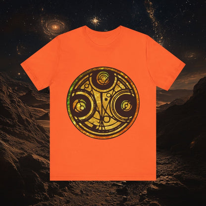 Doctor Who - Gold leaf effect Gallifreyan Script T-shirt - T-Shirt
