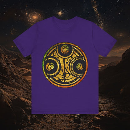 Doctor Who - Gold leaf effect Gallifreyan Script T-shirt - T-Shirt