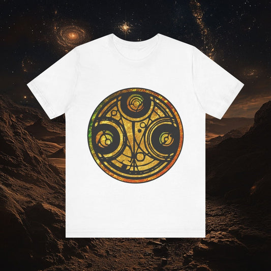 Doctor Who - Gold leaf effect Gallifreyan Script T-shirt - T-Shirt