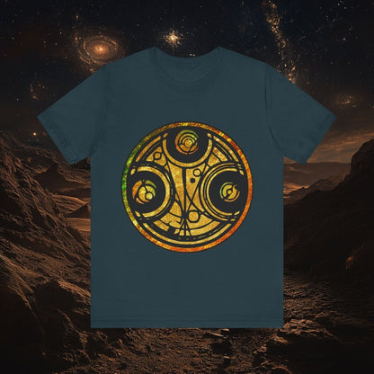 Doctor Who - Gold leaf effect Gallifreyan Script T-shirt - T-Shirt